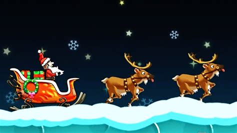 SLEIGH with Gifts SANTA 🎅XMAS / Hill Climb Racing - Christmas Gifts Game for Kids - YouTube