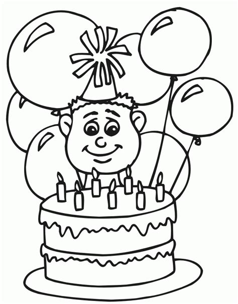 Birthday Balloons Coloring Pages - Coloring Home