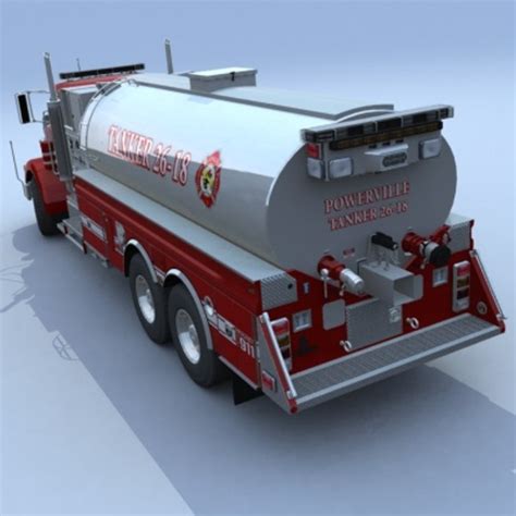 3d model of truck firetruck pumper