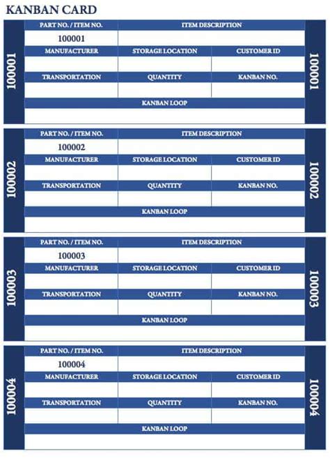 Free Kanban Card Templates - Smartsheet