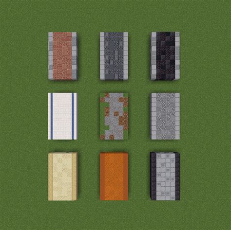 Some cool path designs I came up with! : r/Minecraft