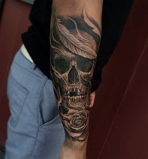 130 Awesome Skull Tattoo Designs | Art and Design | Skull sleeve tattoos, Skull sleeve, Skull ...