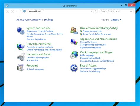 All ways to open Control Panel in Windows 10