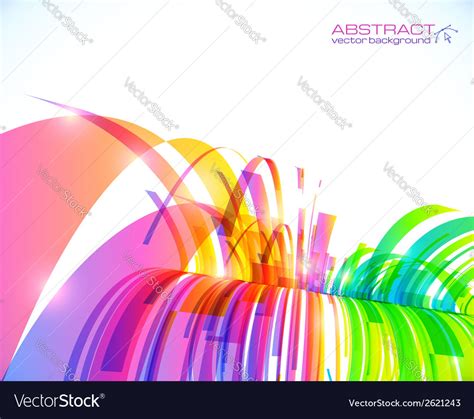 Rainbow colors abstract shining perspective Vector Image