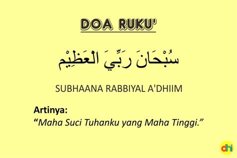 Bacaan Doa Ruku Itidal Ketika Shalat Lengkap Tulisan Arab Latin Dan ...