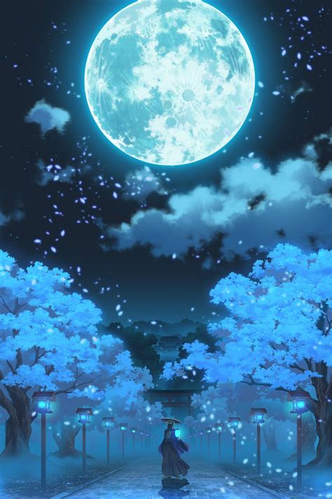 The Best 30 Fantasy Beautiful Anime Moon Background - bestunwasuce