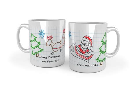 Your Own Artwork Christmas Mugs - School Bears