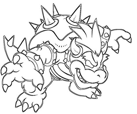 Dry Bowser Coloring Pages Coloring Pages