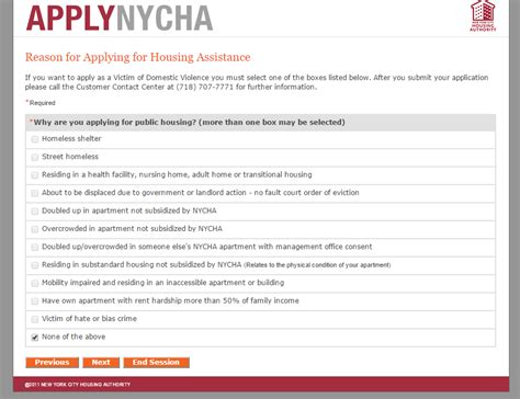 NYCHA Application Question 2015 Apartment Rent New York City - Printable Application