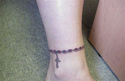 80 Great Cross Tattoos For Ankle