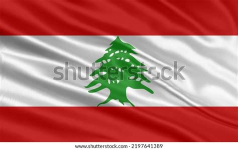 Lebanon Flag Design Waving Lebanese Flag Stock Vector (Royalty Free ...