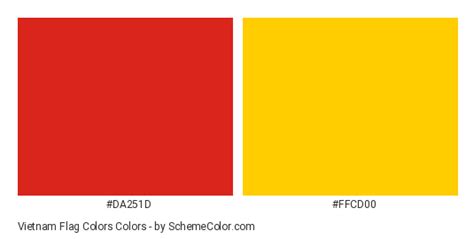 Vietnam Flag Colors » Country Flags » SchemeColor.com