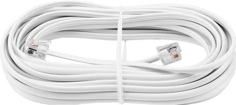 Insignia™ 25' Landline Phone Cord White NS-TPLC252 - Best Buy