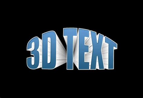 30 Best Collection of 3D Text Effect Photoshop Tutorials