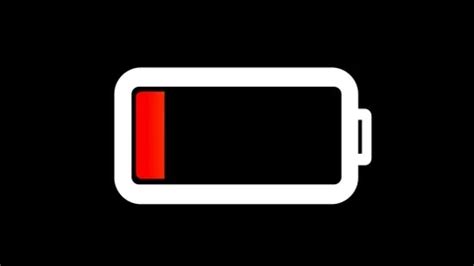 Low battery warning symbol. | Stock Video | Pond5