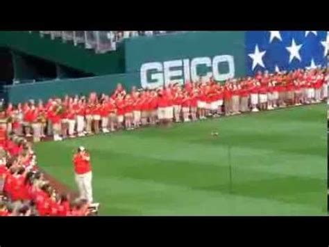 Handbells Playing The Star Spangled Banner At Nationals Park ...