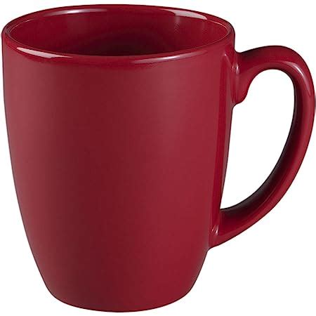 Amazon.com | Corelle Livingware 11-Oz Red Stoneware Mug (Set of 4) by Corelle Coordinates ...