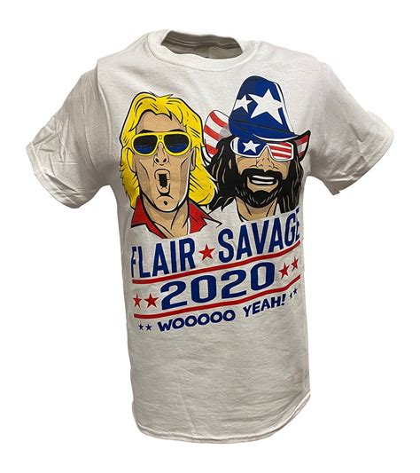 Vote Election 2020 Macho Man Randy Savage Ric Flair Woooo Yeah Mens T-shirt M - Walmart.com