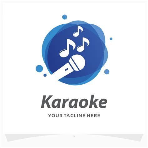 karaoke logo design template 14797993 Vector Art at Vecteezy