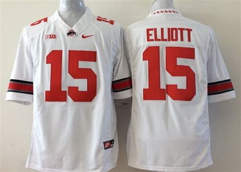 Ohio State Buckeyes #15 Ezekiel Elliott 2014 Red Limited Jersey on sale ...