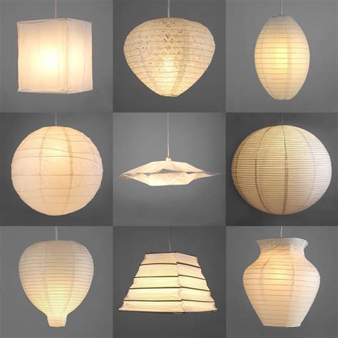 Pair of Modern Paper Ceiling Pendant Light Lamp Shades Lanterns Lampshades White | Ceiling ...