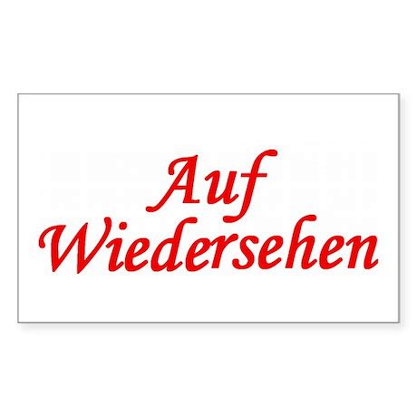 Auf Wiedersehen Rectangle Decal by projectrunway1