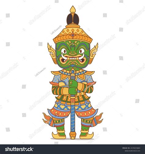 Cartoon Illustration Thao Wessuwan God Wealth Stock Vector (Royalty ...