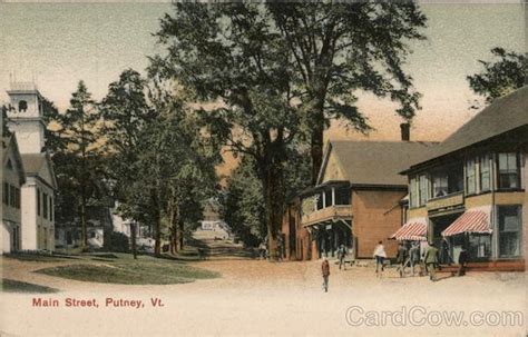 Main Street Putney, VT Postcard