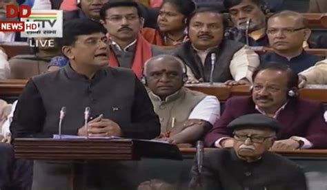 Piyush Goyal begins budget 2019 speech with promise of new India by ...