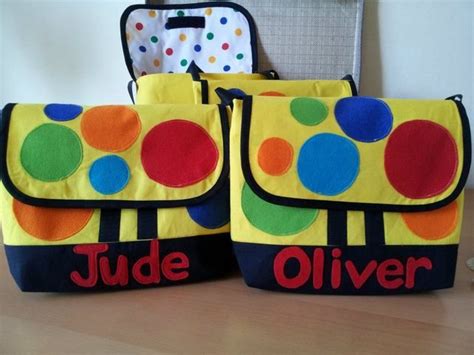 Personalised yellow spotty bag like Mr Tumble something special ...