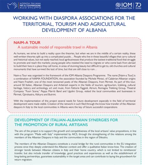 Working with Albanian Diaspora Associations | IOM Albania