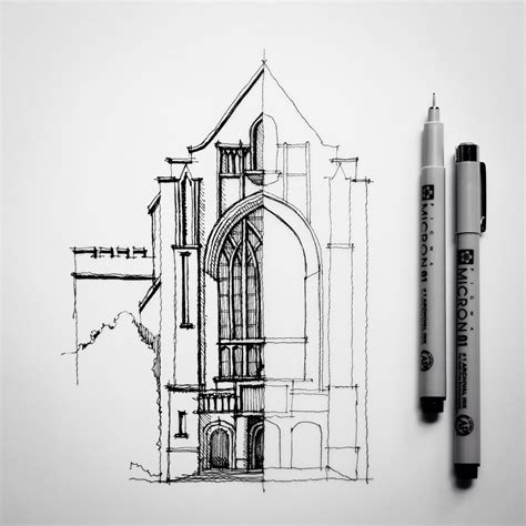 Half #sketch #drawing #architecture | Architecture drawing, Architecture sketch, Architectural ...