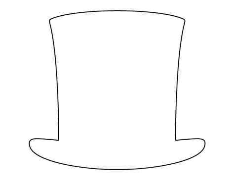 Printable Abraham Lincoln Hat Template