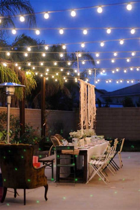 26 Breathtaking Yard and Patio String lighting Ideas Will Fascinate You - Amazing DIY, Interior ...