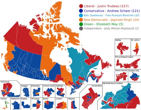 Election Results By Riding 2019 Canada | By Elections To The 42nd ...