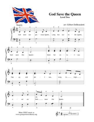 God Save the Queen by Kids Piano Sheet Music | Sheetdownload | Sheet ...