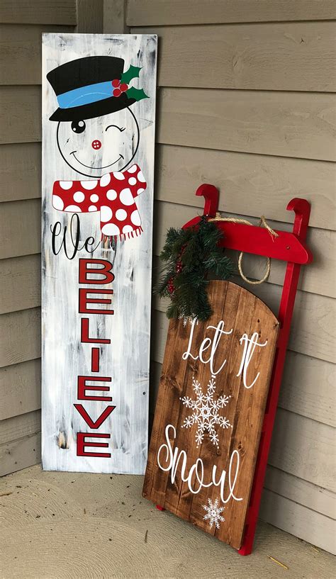 Outdoor Wooden Christmas Signs – HomeDecorish