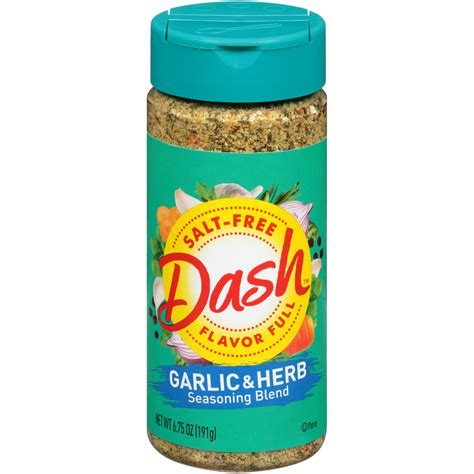 Dash™ Garlic & Herb Salt-Free Seasoning Blend 6.75 oz. Shaker - Walmart.com - Walmart.com