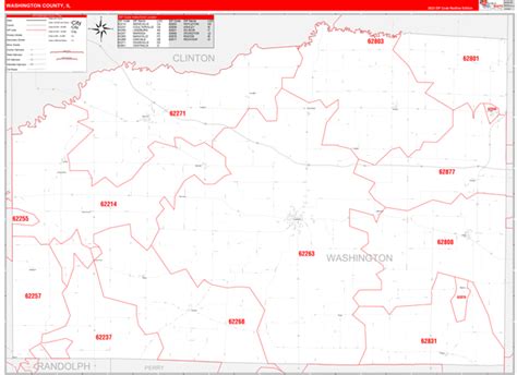 Maps of Washington County Illinois - marketmaps.com