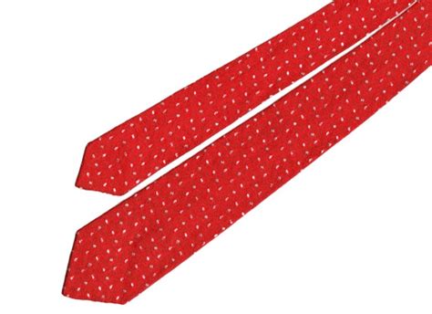 Items similar to Bright red power tie with silver dots, 56 inches ...