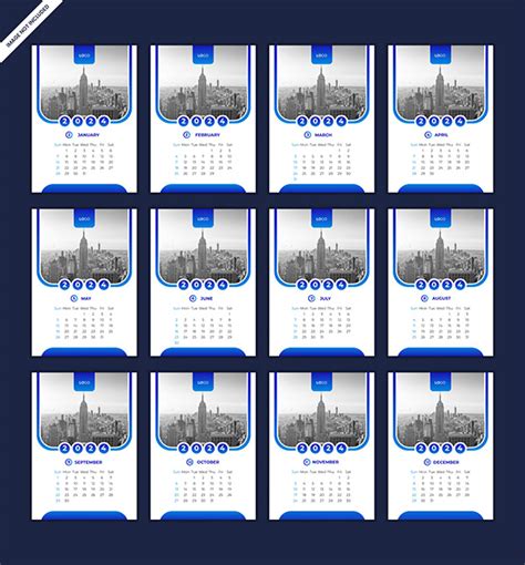 Corporate Business Calendar Design 2024 on Behance