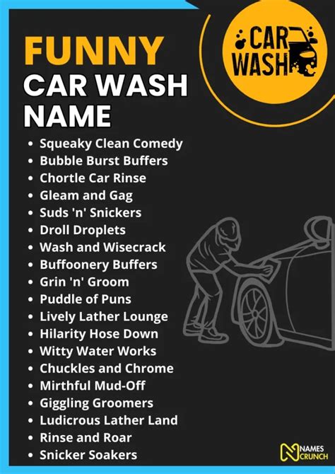 Funny Car Wash Names [Clever Ideas] - Names Crunch