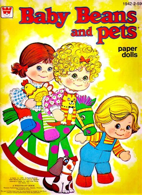 Poupées Papiers / Paper Dolls - Baby beans Paper Dolls Book, Vintage Paper Dolls, Retro Girls ...