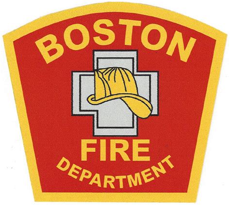 Boston Fire Department 4" Vinyl Decal | Eagle Emblems & Graphics