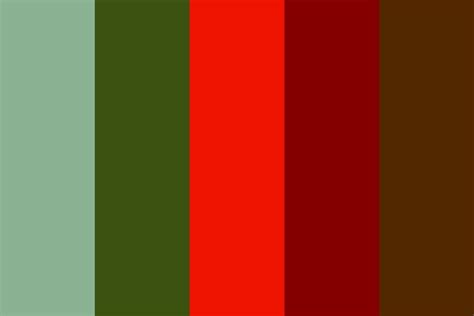 Red Green And Brown Color Palette | Paletas de colores, Paletas, Colores