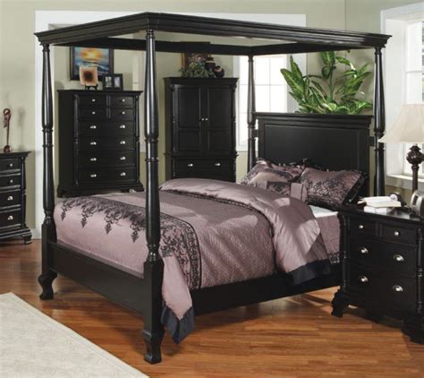 wonderful king size canopy bed with gorgeous designs | Canopy bedroom sets, Wood canopy bed ...