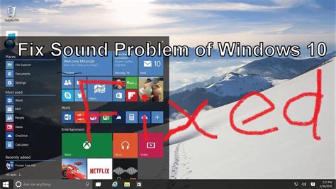 How To Fix Audio Sound Problem On Windows 10 Work 100 Doovi | Images and Photos finder