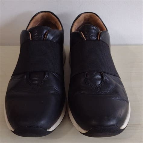 Vionic | Shoes | Vionic Black Leather Slip On Sneakers Size 65 | Poshmark