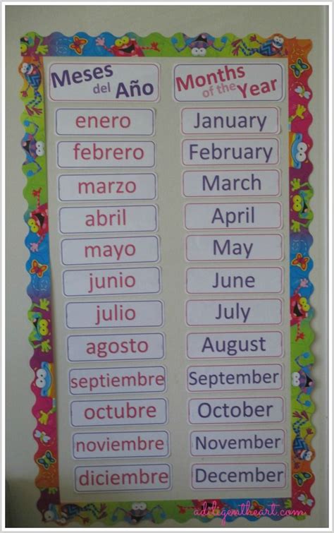 {Free} Calendar Printables (English and Spanish) | Calendar printables, Kids calendar, Learning ...