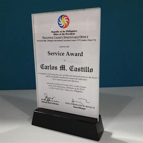 Acrylic Plaque Philippines | Custom Engraved Awards